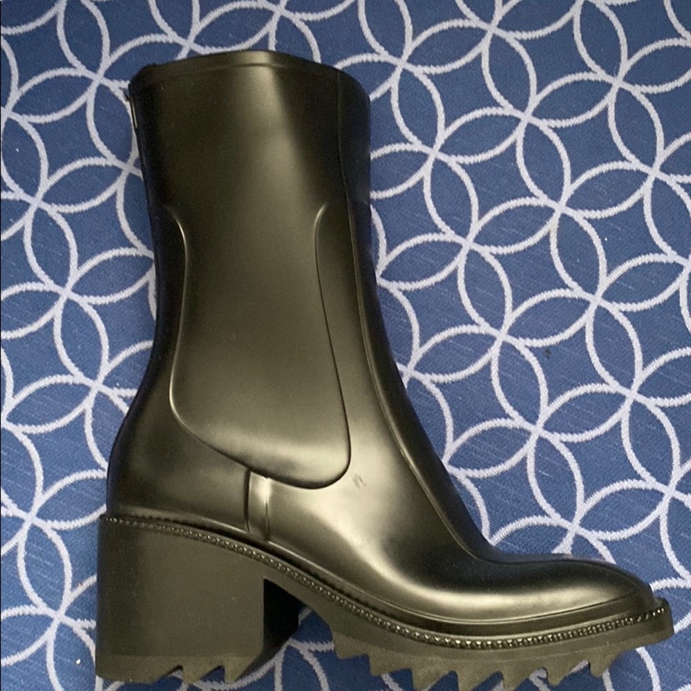 INC Eddie Rain Boot Black Size 9M